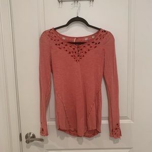 FREE PEOPLE - Pink Long Sleeve
